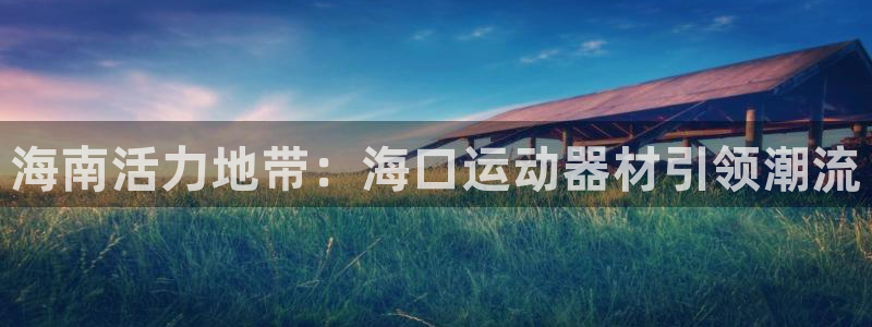 NG大舞台官网下载平台APP：海南活力地带：海口运动器材引领